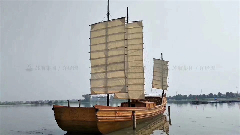 云南銅鑼壩景區(qū)-18米大型景觀(guān)裝飾帆船